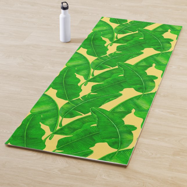 Tapis De Yoga Feuilles de bananes (En situation)