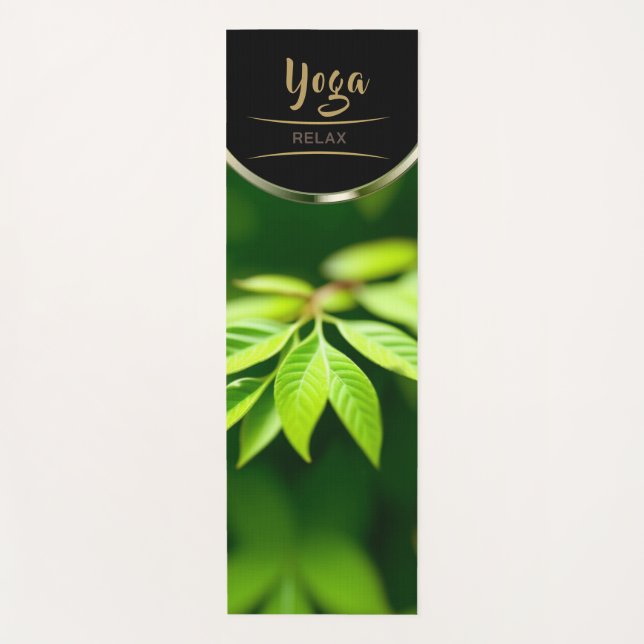 Tapis De Yoga Feuilles de guérison - Yoga Mat (Devant)