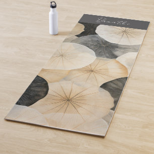 Tapis De Yoga Feuilles Lotus Abstraits