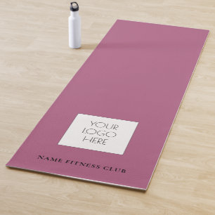 Tapis De Yoga Fitness Business Logo Exercice Modèle Yoga Mat