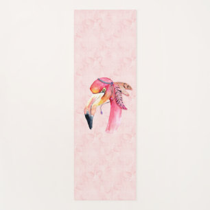 Tapis De Yoga Flamant rose de Boho Fiona