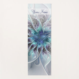 Tapis De Yoga Fleur Abstraite Fleur Fractale Fleur Flourdissante