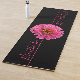 Tapis De Yoga Fleur rose Fleur de marguerite rose - inspirez . E