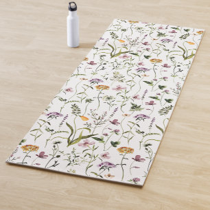 Tapis De Yoga Fleur sauvage Jardin motifs floraux