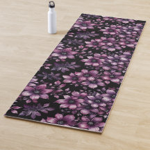 Tapis de Yoga Fleurs de Luxe – Conception de Fitne