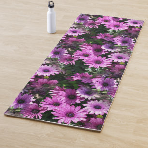 Tapis De Yoga Fleurs de marguerite africaine violet Motif de la 