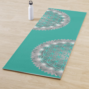 Tapis De Yoga FLEURS DE VIE - Géométrie Sacrée Lumière 2