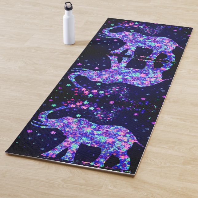 Tapis De Yoga Fleurs d'éléphants - (En situation)