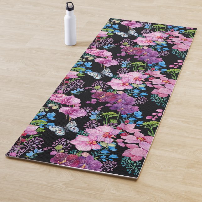 Tapis De Yoga Fleurs douces (En situation)