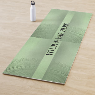 Tapis De Yoga Floral de Mandala naturel