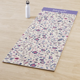 Tapis De Yoga Floral Paisley Motif