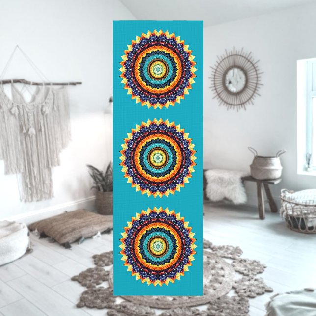 Tapis De Yoga Floral Sun Mandala Yoga Mat (Créateur téléchargé)