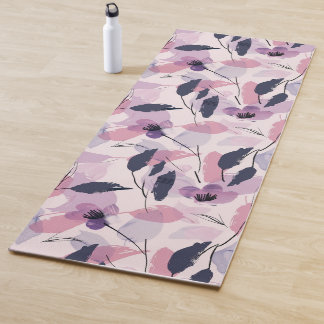 Tapis De Yoga Flores d'aquarelle Whimsical