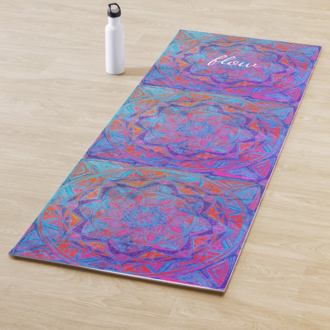 Tapis De Yoga Flow Mandala Yoga Mat (En situation)