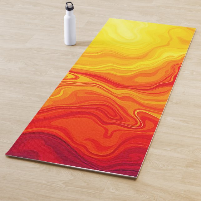 Tapis De Yoga Flux Abstrait (En situation)