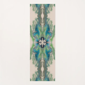 Tapis De Yoga Flux de chemin d'eau – Art fluide abstrait Aqua et