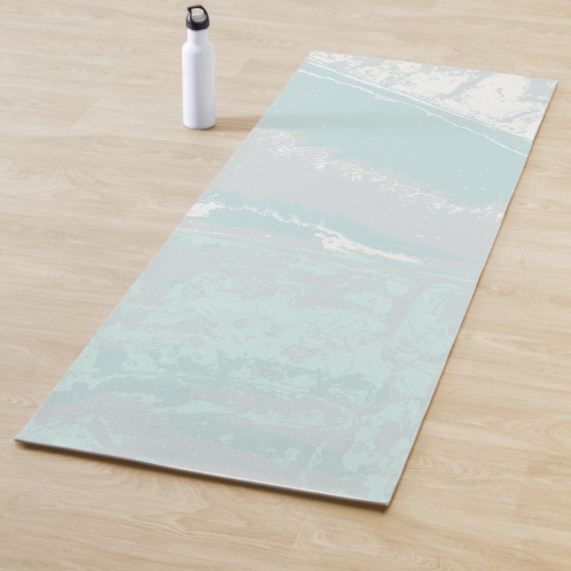 Tapis De Yoga Flux marin artistique (En situation)