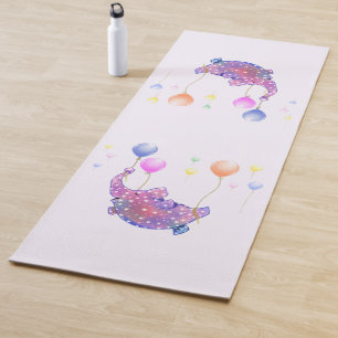 Tapis De Yoga Flying Elephant Funny Yoga Mat