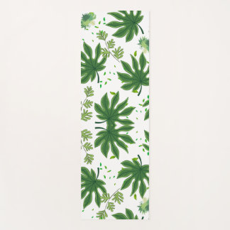 Tapis De Yoga Folhas Verdes
