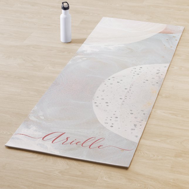 Tapis De Yoga Formes Abstraites d'aquarelle Yoga Mat Ethérée (En situation)