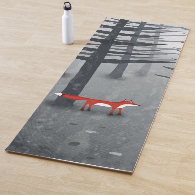 Tapis De Yoga Fox et Forêt (En situation)