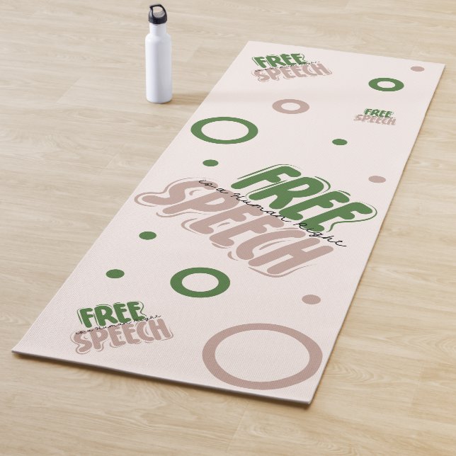 Tapis De Yoga Free Speech Is a Human Right (En situation)