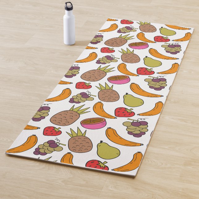 Tapis De Yoga Fruit seamless pattern | Fruit surface pattern 33 (En situation)
