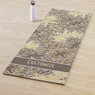 Tapis De Yoga Fun Abstrait Neutre Inspiré Moderne