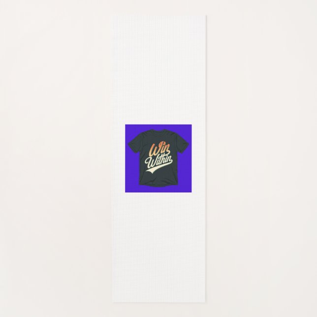 Tapis De Yoga "Gagnez à l'intérieur." (Devant)