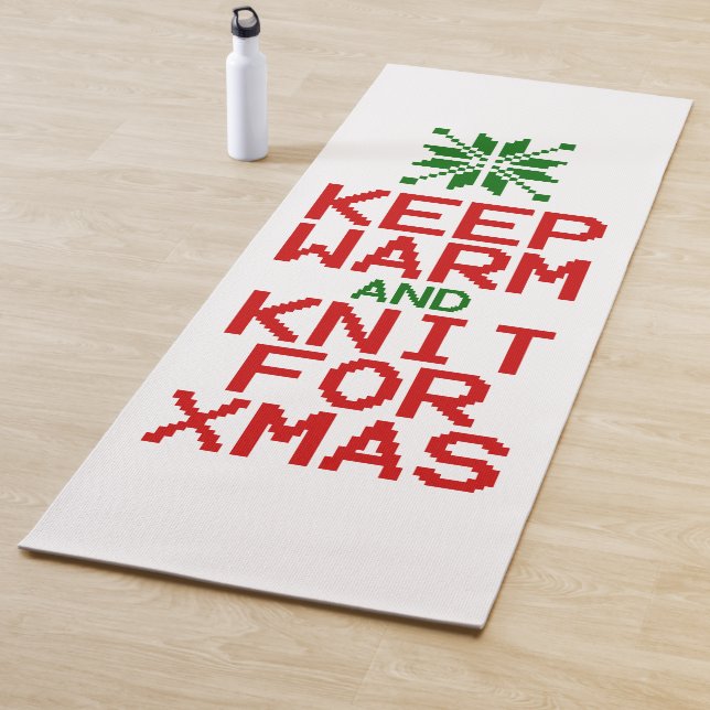 Tapis De Yoga Gardez chaud et tricot pour Noël (En situation)