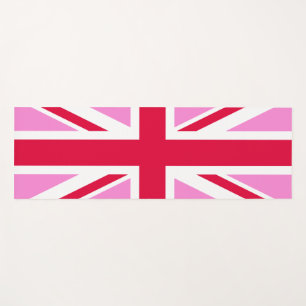 Tapis De Yoga GAY PRIDE britannique (Union Jack rose) (Drapeau b
