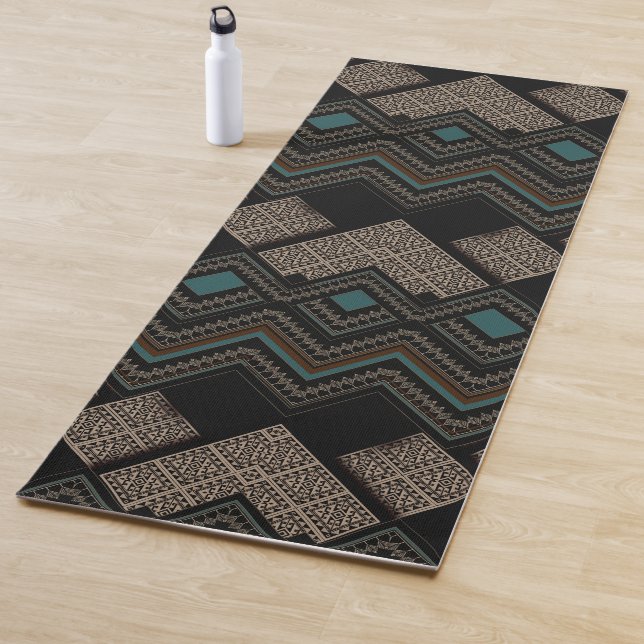 Tapis De Yoga Geometric Pattern  (En situation)