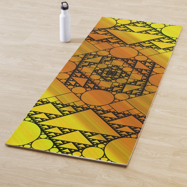 Tapis De Yoga Géométrie fractale Yoga Mat (En situation)