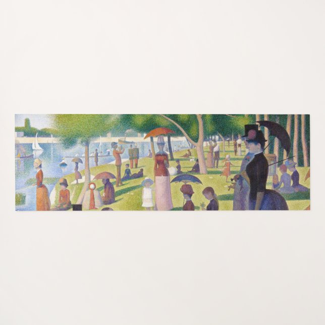 Tapis De Yoga Georges Seurat - Un dimanche sur La Grande Jatte (Dos (Horizontal))