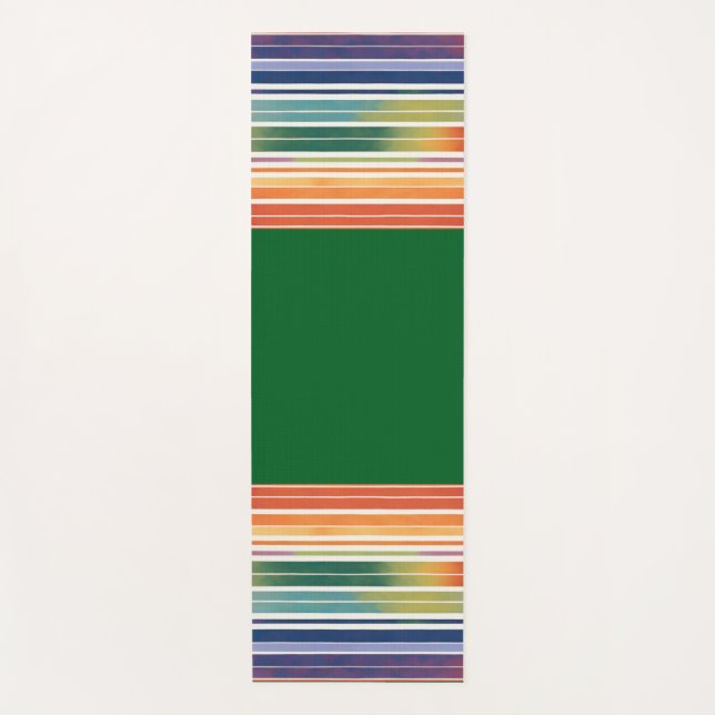 Tapis De Yoga Glorious Rainbow Stripes (Devant)