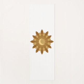 Tapis De Yoga Golden Mandala Yoga Mat