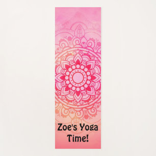 Tapis De Yoga Good Vibes Mandala Yoga Mat Personnalisé