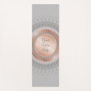 Tapis De Yoga Good Vibes uniquement Rose Gold Mandala