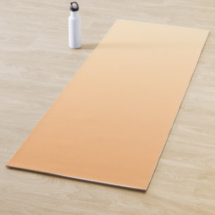 Tapis De Yoga Gradient de couleur jaune clair et orange