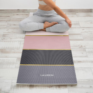Tapis De Yoga Grandes bandes Fille Moderne Personnalisées