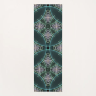 Tapis De Yoga Graphique géométrique Turquoise moderne