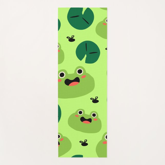 Tapis De Yoga Grenouille drôle (Devant)