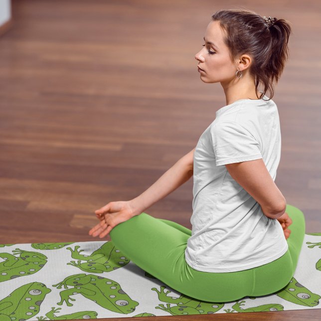 Tapis De Yoga Grenouille verte (Créateur téléchargé)