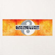 Guerrier Zen Custom Yoga Mat avec Breathe Yin Yang