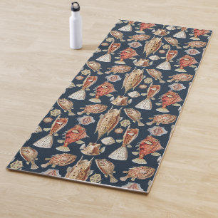 Tapis De Yoga Haeckel Ostraciontes Poissons Tropicaux Art de la