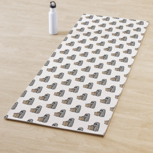Tapis De Yoga Halloween, Gentil Fantôme Gris, Trick Or Treat, Ho