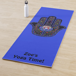 Tapis De Yoga Hamsa pour de bonnes vibes Votre nom Yoga Mat