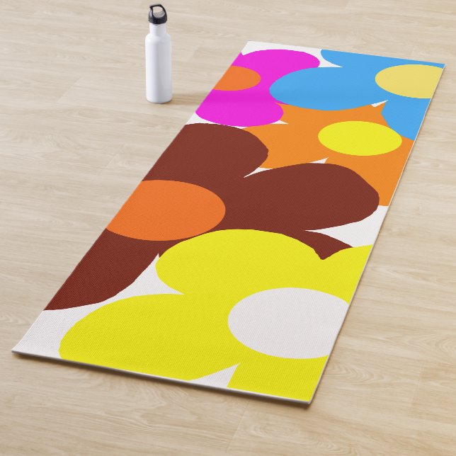 Tapis De Yoga Happy Flowers (En situation)