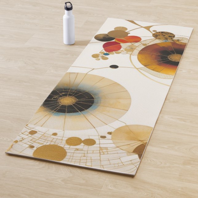 Tapis De Yoga Harmonie céleste en cercles (En situation)