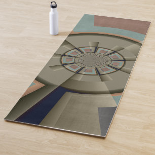 Tapis De Yoga Harmonie de couleurs abstraites modernes Art graph